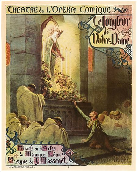 MASSENET: JONGLEUR, 1904. French poster, 1904, for Jules Massenet's opera 'Le Jongleur